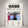 Personalised Oasis Heaton Park Setlist Selfie Poster